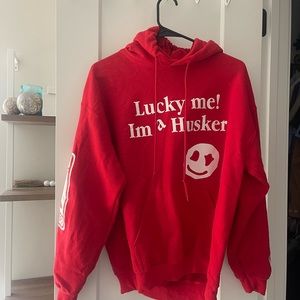 RARE CUSTOMIZED Kids See Ghosts Hoodie NEBRASKA/HUSKERS